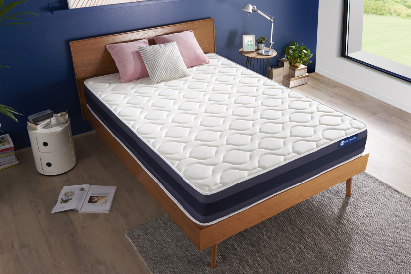 Matelas 100x210 cm Ressorts ensachés et Mémoire de forme - Actiflex Morpho