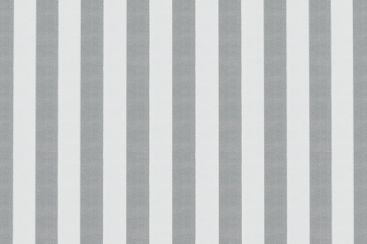 Canapé 2 places modulable - Tissu extérieur à rayures, blanc et gris