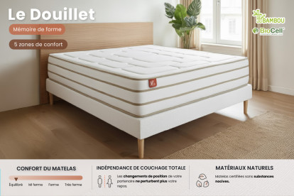 Matelas 90x200 cm Mémoire de forme - Le Douillet