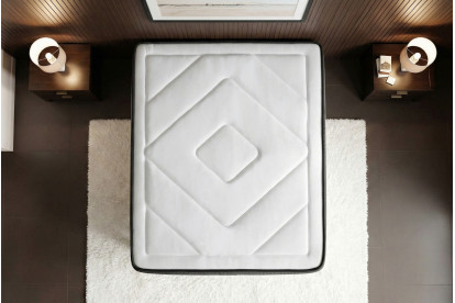 Ensemble Matelas Sommier 80x200 cm - Sommier Blanc (déjà monté) - Exclusive