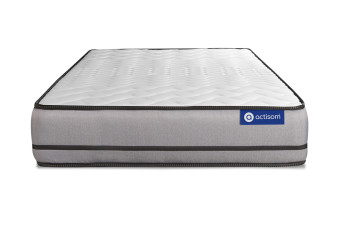 Ensemble Matelas Sommier 80x190 cm - Sommier Blanc (en kit) - Actiflex Night