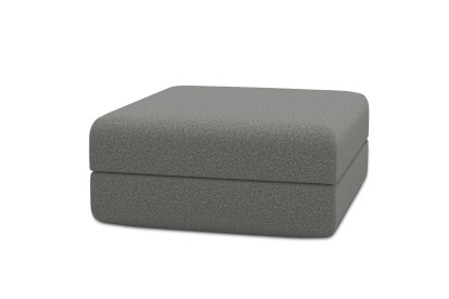 Pouf convertible et modulable - Tissu lisse Gris