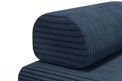 Fauteuil convertible et modulable - Velours côtelé XL Bleu