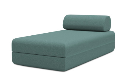 Méridienne convertible et modulable - Tissu lisse Vert