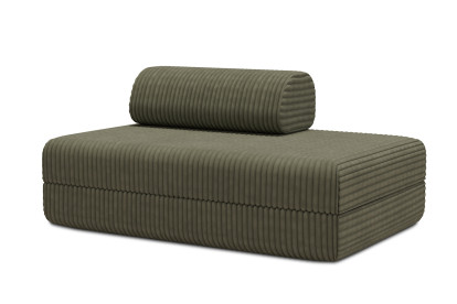 Canapé 2 places convertible et modulable - Velours côtelé XL Vert