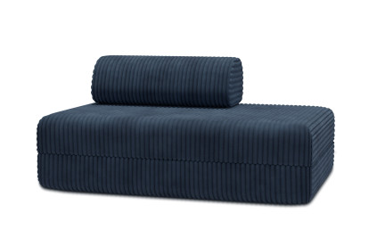 Canapé 2 places convertible et modulable - Velours côtelé XL Bleu