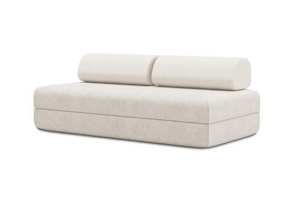 Canapé 3 places convertible et modulable - Velours côtelé Blanc