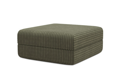 Pouf convertible et modulable - Velours côtelé XL Vert