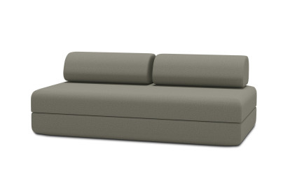 Canapé 3 places convertible et modulable - Tissu lisse Taupe