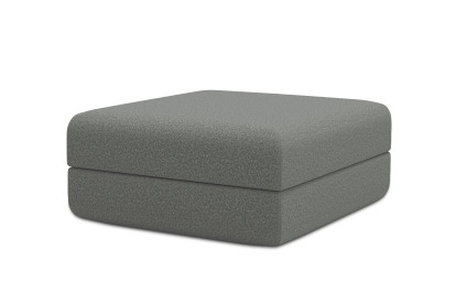 Pouf convertible et modulable - Tissu lisse Gris