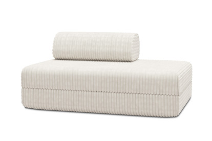 Canapé 2 places convertible et modulable - Velours côtelé XL Blanc