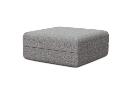 Pouf convertible et modulable - Tissu tweed Gris