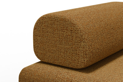 Fauteuil convertible et modulable - Tissu tweed Jaune