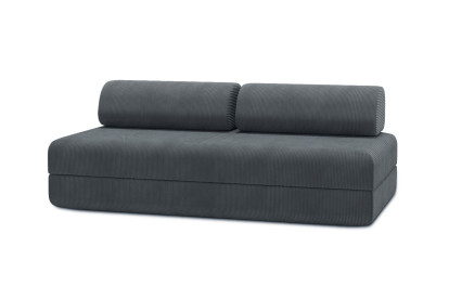 Canapé 3 places convertible et modulable - Velours côtelé Gris