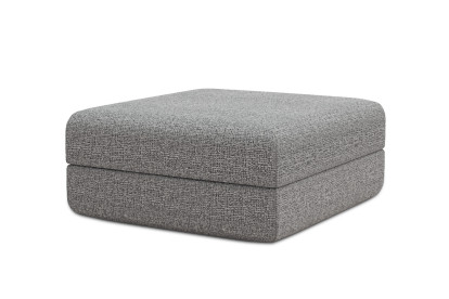 Pouf convertible et modulable - Tissu tweed Gris