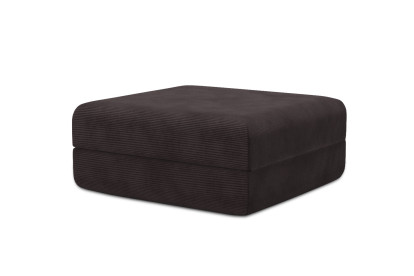 Pouf convertible et modulable - Velours côtelé Marron