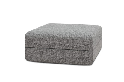 Pouf convertible et modulable - Tissu tweed Gris