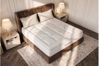 Matelas 180x200 cm Ressorts ensachés et Mémoire de forme - George V