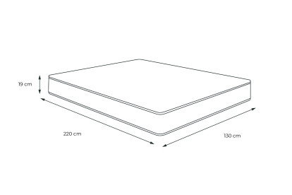 Matelas 130x220 cm Mousse Haute Densité - Soft