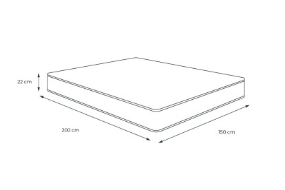 Matelas 150x200 cm Mémoire de forme - Actimemo Form