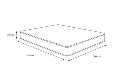 Matelas 180x210 cm Mémoire de forme - Actimemo Soft