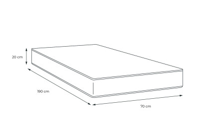 Matelas 70x190 cm Mémoire de forme - Actimemo Night