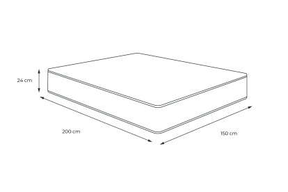 Matelas 150x200 cm Mémoire de forme - Actimemo Tech