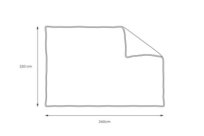 Couette 220x240 cm - Percale de coton
