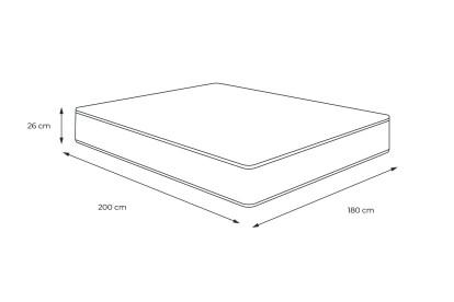 Matelas 180x200 cm Mémoire de forme - Privilège
