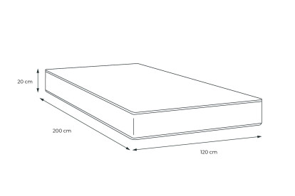 Matelas 120x200 cm Ressorts ensachés - Actiflex Night