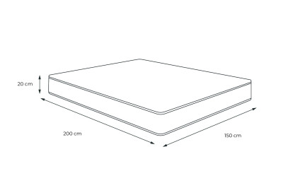 Matelas 150x200 cm Ressorts ensachés - Actiflex Soft
