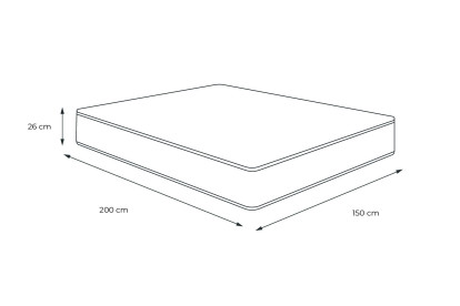 Matelas 150x200 cm Mémoire de forme - Actimemo Max