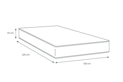 Matelas 120x220 cm Mémoire de forme - Balmoral