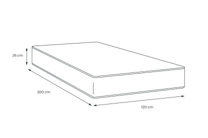 Matelas 120x200 cm Mémoire de forme - Actimemo Confort