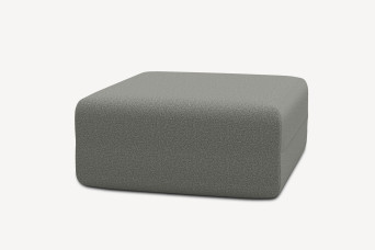 Pouf non convertible et modulable - Tissu lisse Gris