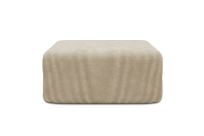 Pouf non convertible et modulable - Velours côtelé Beige