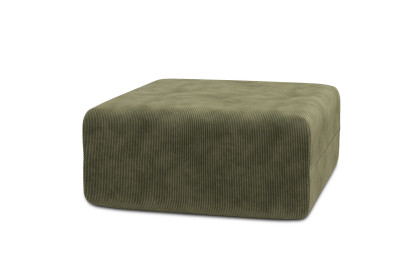 Pouf non convertible et modulable - Velours côtelé Vert