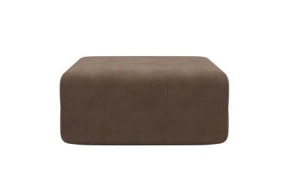 Pouf non convertible et modulable - Velours côtelé Taupe