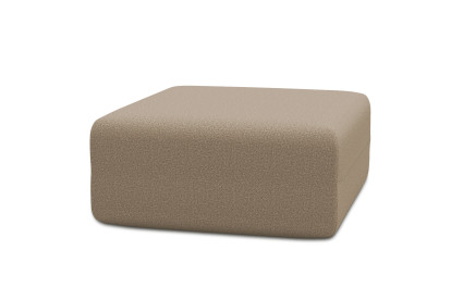 Pouf non convertible et modulable - Tissu lisse Marron