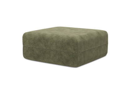Pouf non convertible et modulable - Velours côtelé Vert