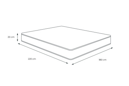 Matelas 180x220 cm Mémoire de forme - Nottingham