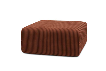Pouf non convertible et modulable - Velours côtelé XL Terracotta