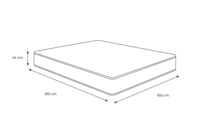 Matelas 160x190 cm Mémoire de forme - Vital Spa
