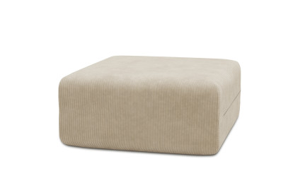 Pouf non convertible et modulable - Velours côtelé Beige