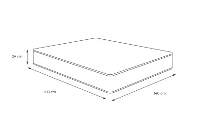 Matelas 140x200 cm Mémoire de forme - Actimemo Ergo