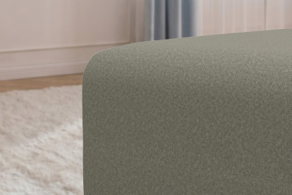 Pouf non convertible et modulable - Tissu lisse Taupe