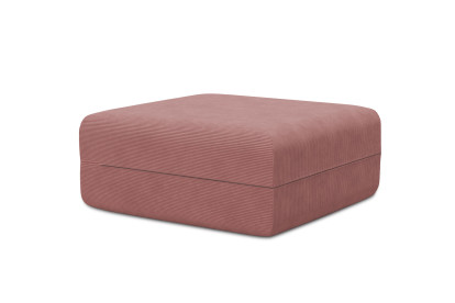 Pouf non convertible et modulable - Velours côtelé Rose
