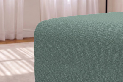 Pouf non convertible et modulable - Tissu lisse Vert