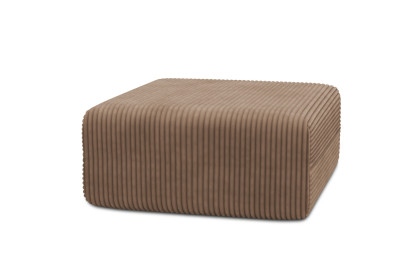 Pouf non convertible et modulable - Velours côtelé XL Marron