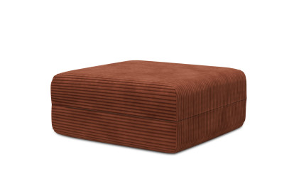Pouf non convertible et modulable - Velours côtelé XL Terracotta
